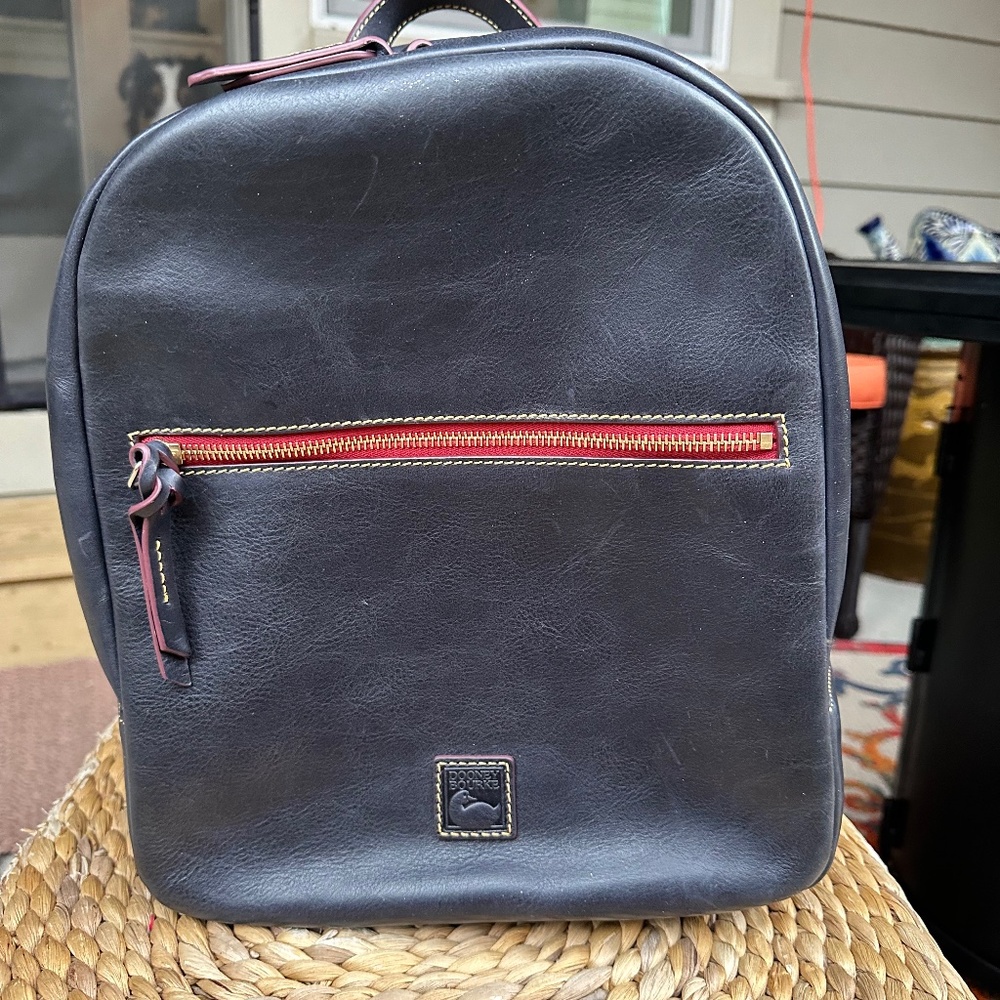 Brand New Dooney & Bourke large navy blue backpack